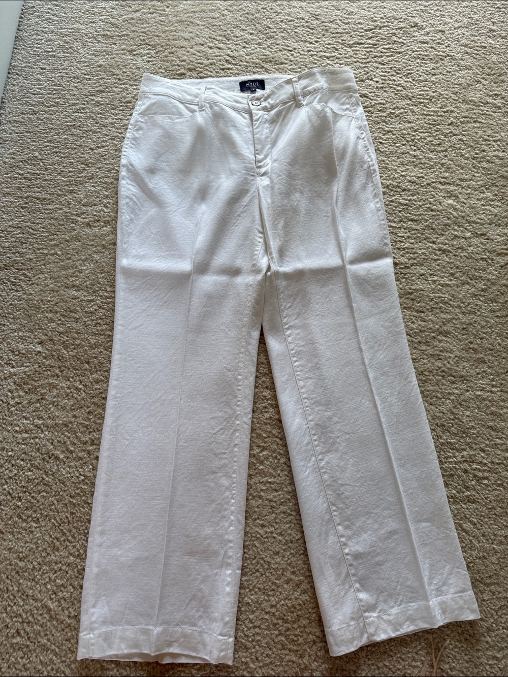 NYDJ White Women’s Straight-Leg Trousers